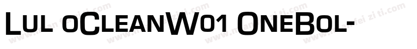 Lul oCleanW01 OneBol字体转换